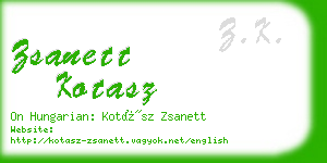 zsanett kotasz business card